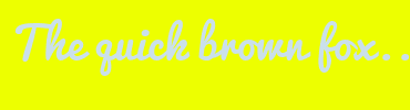Image with Font Color CAE0EB and Background Color EDFF00